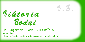 viktoria bodai business card